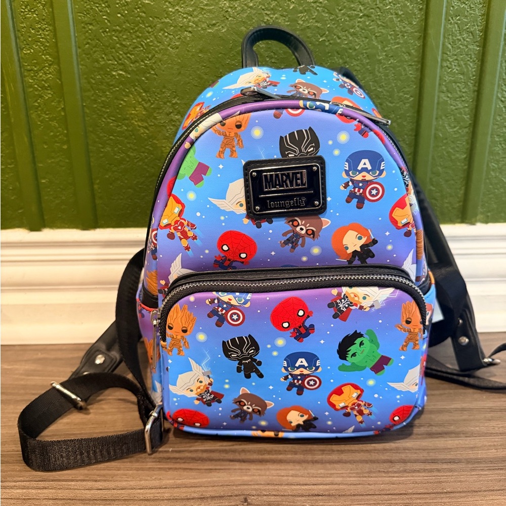 Disney Loungefly Marvel Chibi Mini Backpack
